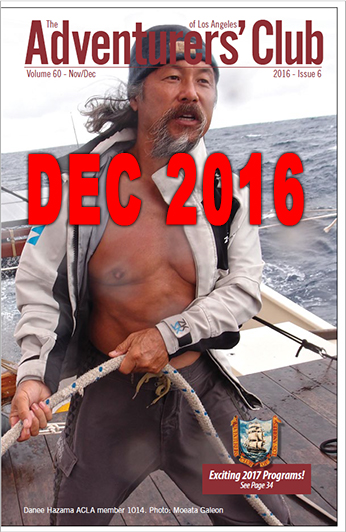 December 2016 Adventurers Club News Cover